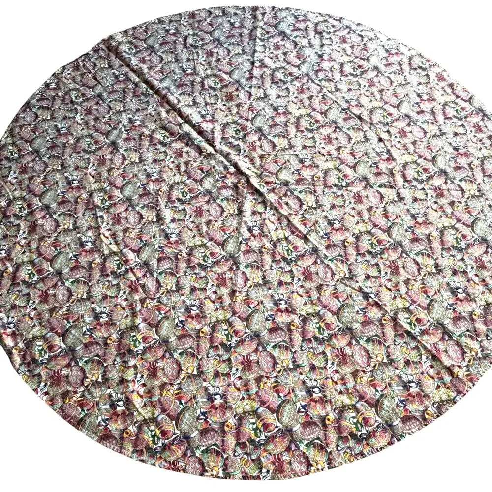 Vintage Easter Egg Printed Cotton Tablecloth 65